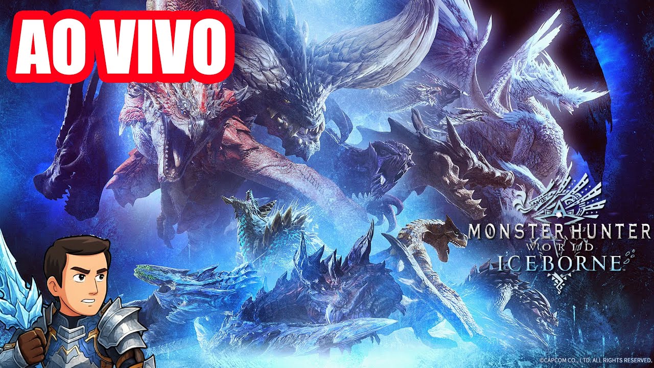 🔴 AO VIVO - MONSTER HUNTER WORLD ICEBORNE - Matando a saudade !pix