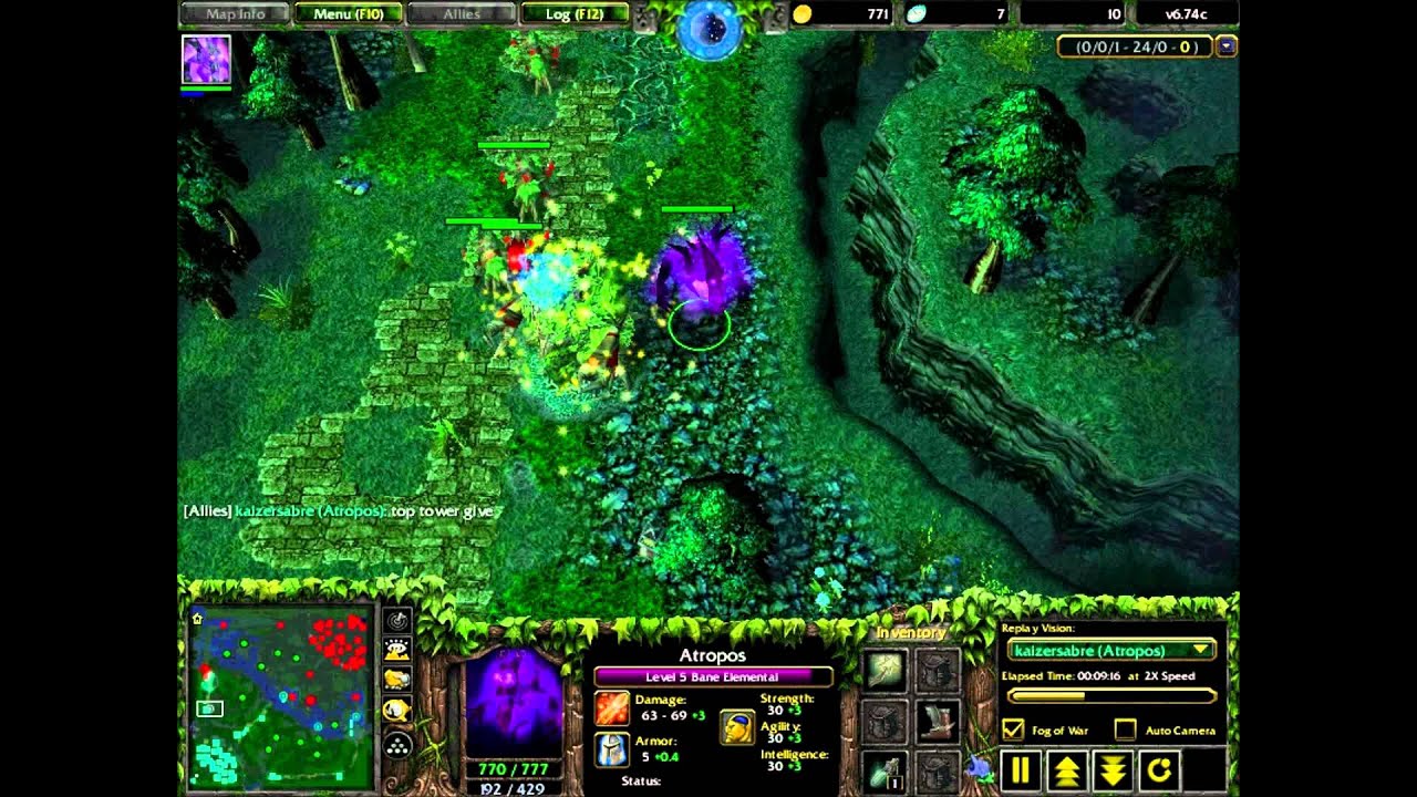 Defence of the Ancients v6.74c - Atropos the Bane Elemental