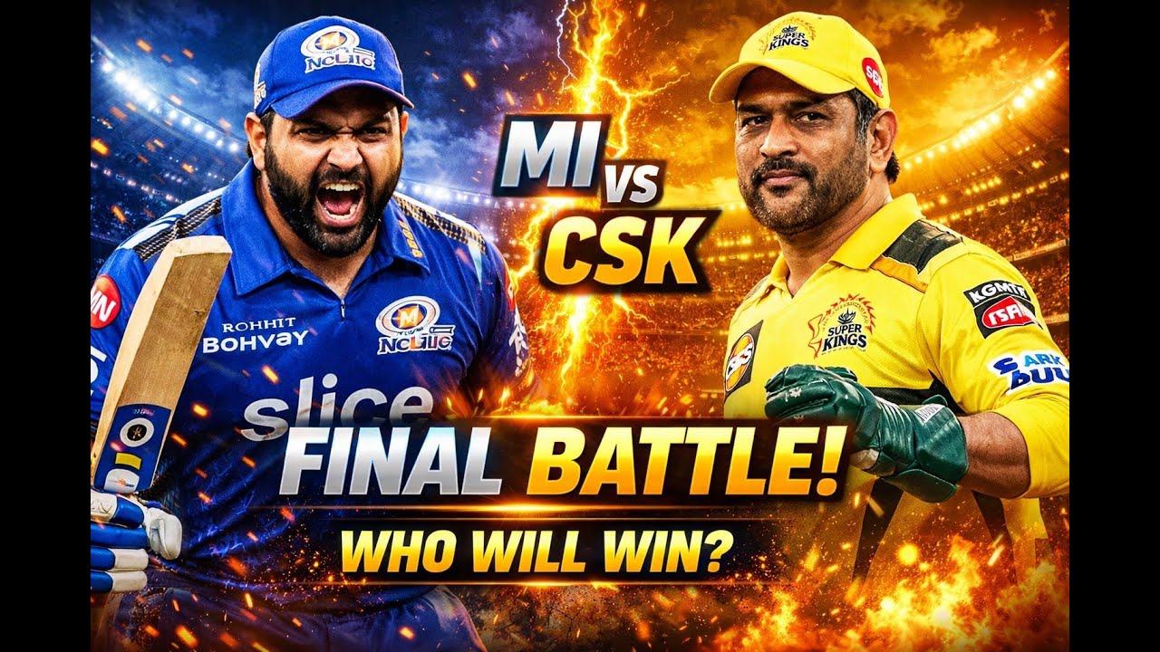 🔥 MI против CSK 2026 | Финальная битва | Кто победит? 😱 (Портрет)