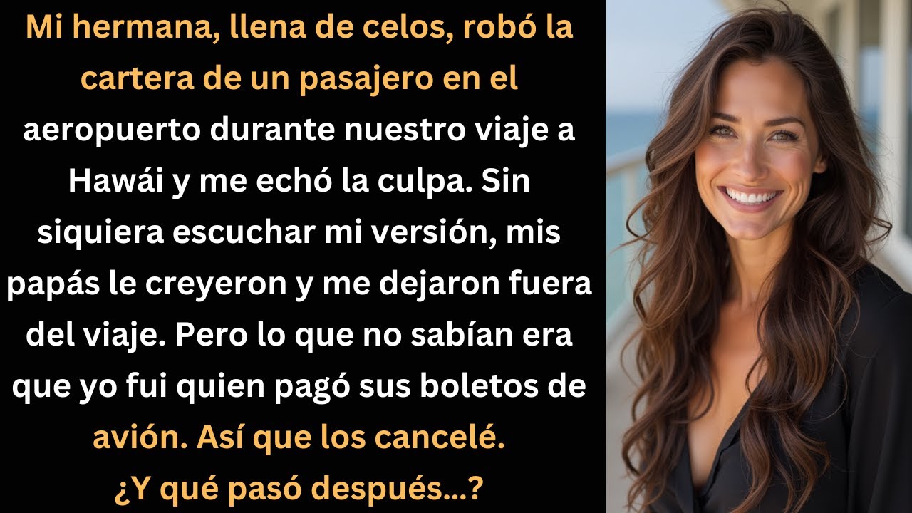 Mi hermana me culpó de robo, así que cancelé el viaje a Hawái