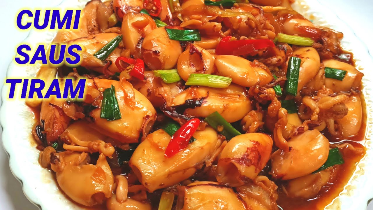 Resep Cumi Saus Tiram Ala Resto || Nikmat  Manis Pedas Gurih || Spicy Squid Recipe