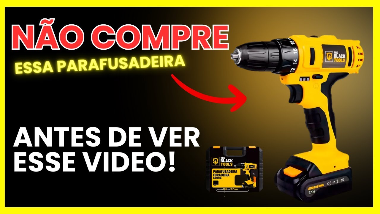 Furadeira Parafusadeira TB21-PKX de 21v da The Black Tools - Review & Unboxing