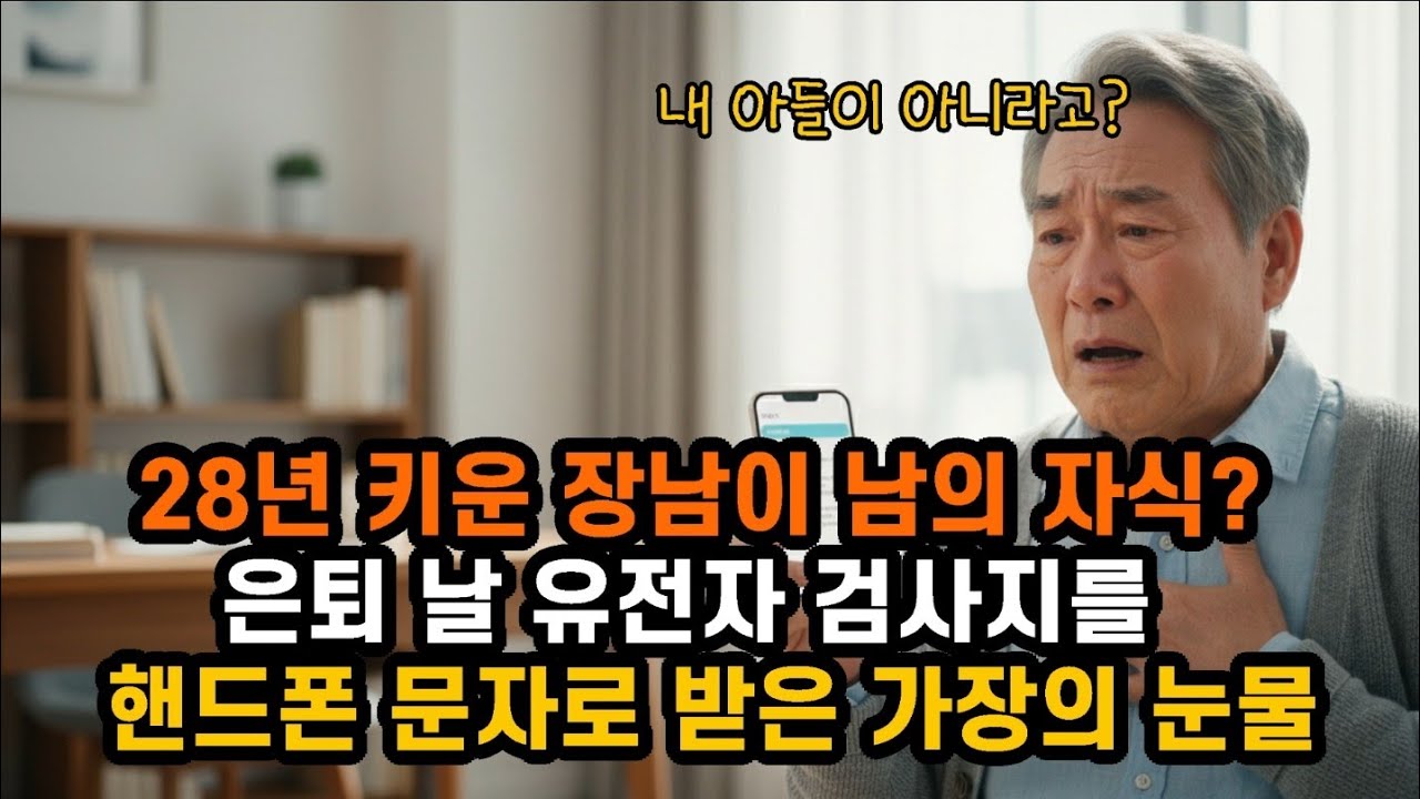 28년 키운 장남이 남의 자식? 유전자 검사지를 받은 62세 가장의 마지막 선택.... 시니어사연 | 노후사연 | 감동사연 | 사연라디오