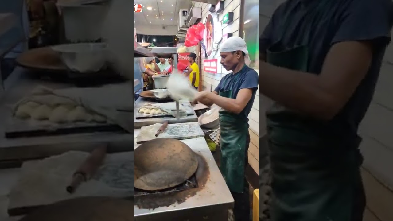 Flying Rumali Roti Making #shorts #youtubeshorts #rumali #viral