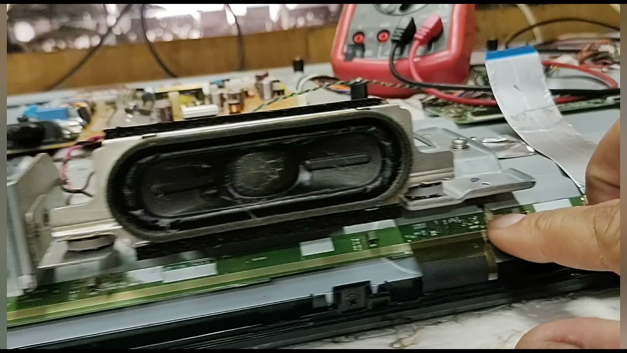 TV AOC modelo LE43D1452 a TV liga tem som os LED acende mas não aparece imagem