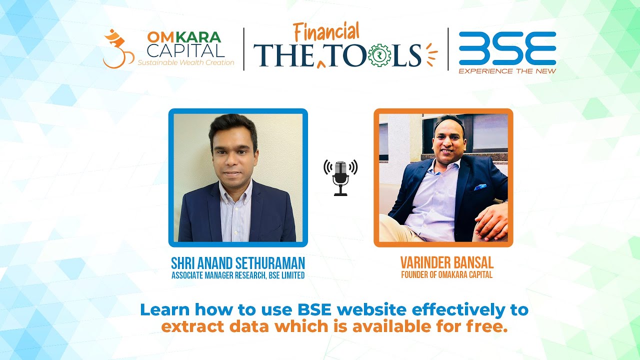 THE TOOLS: HOW TO USE BSE WEBSITE EFFECTIVELY