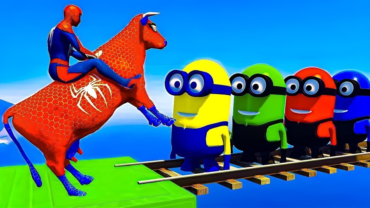 الرجل العنكبوت انقاذ باتمان Spider-Man Rescue batman vs iron man vs venom funny Game GTA 5 superhero