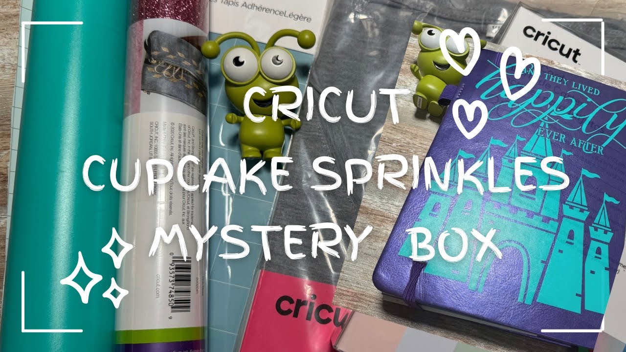 Cricut Mystery Box - Cupcake Sprinkles |  Vinyl Sticker Art Journal Cover