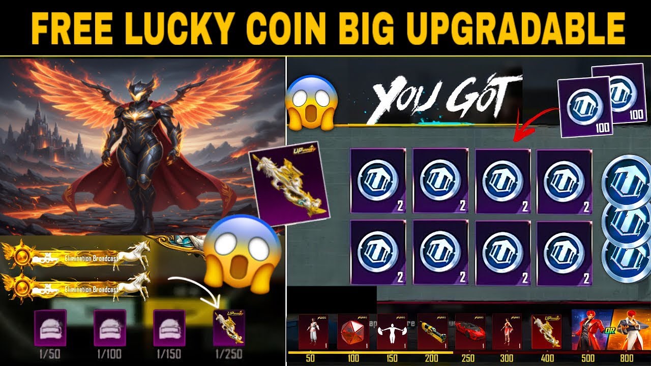 🤯Get Free Lucky Coins With Big Upgradable | Old Rare Upgradable? | New Uc Event Release date | PUBGM