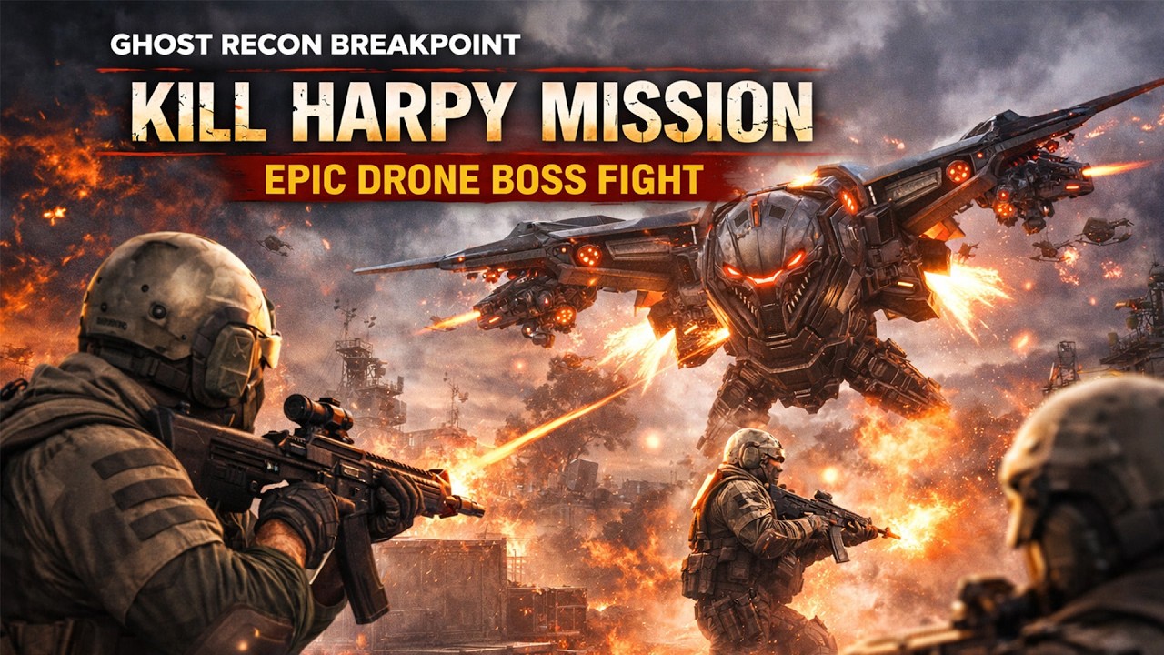 Ghost Recon Breakpoint – Kill Harpy Mission | Epic Drone Boss Fight