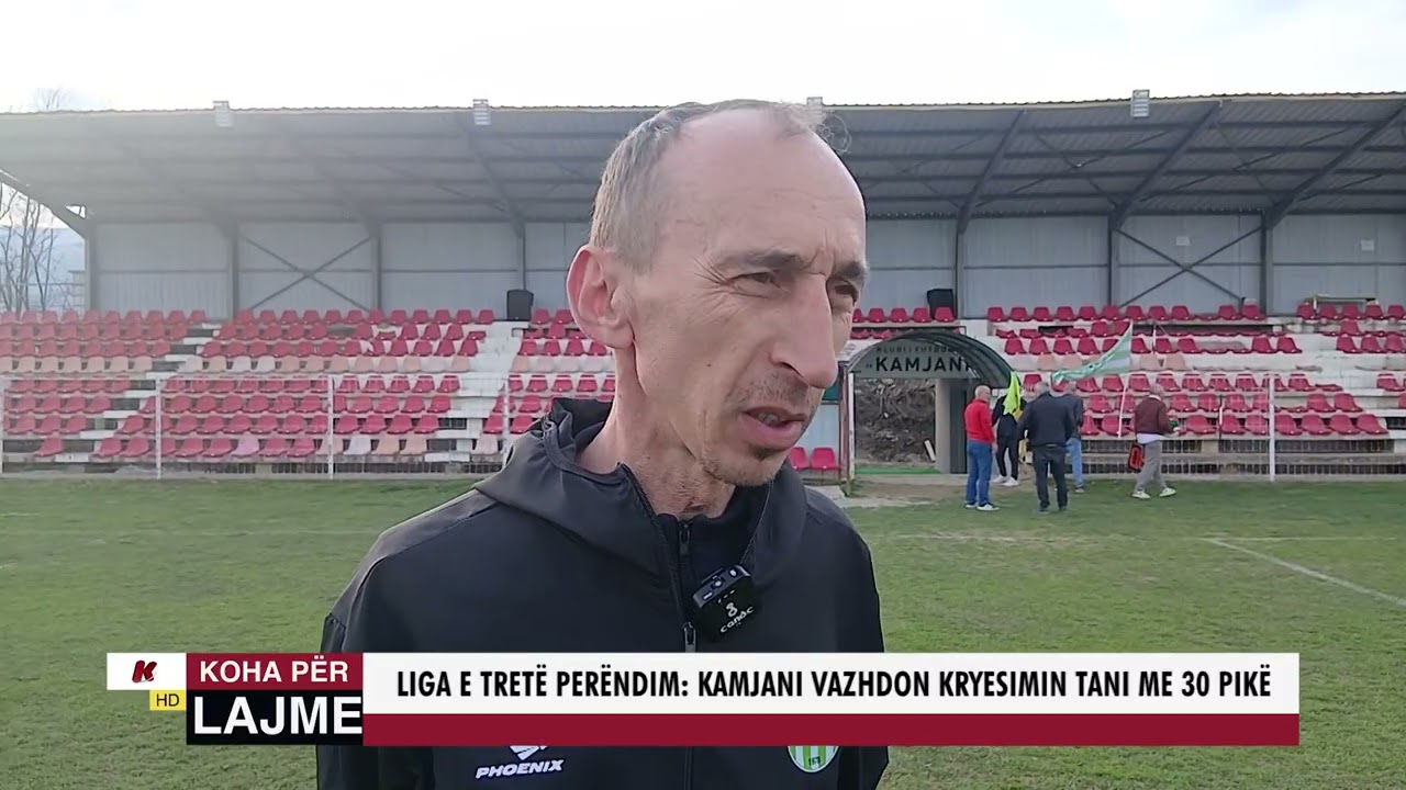 LIGA E TRETË PERËNDIM - KAMJANI VAZHDON KRYESIMIN TANI ME 30 PIKË