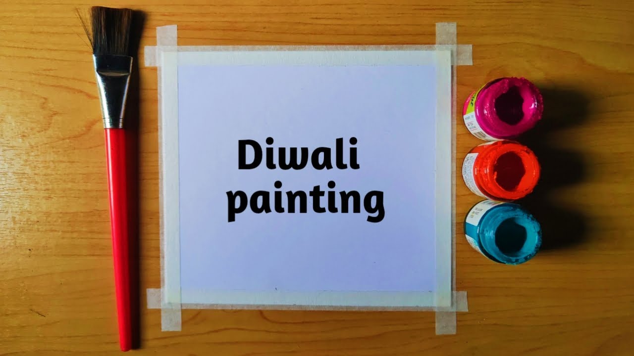 Happy Diwali painting for beginners, diwali 2025 drawing easy, happy Diwali