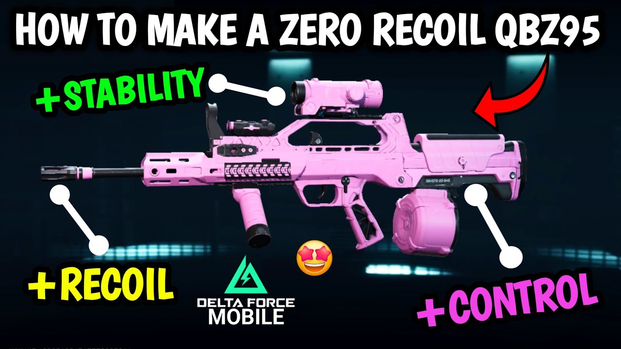 Delta Force Mobile: INSANE NO RECOIL QBZ95 Setup (Ultimate Zero Recoil Build)