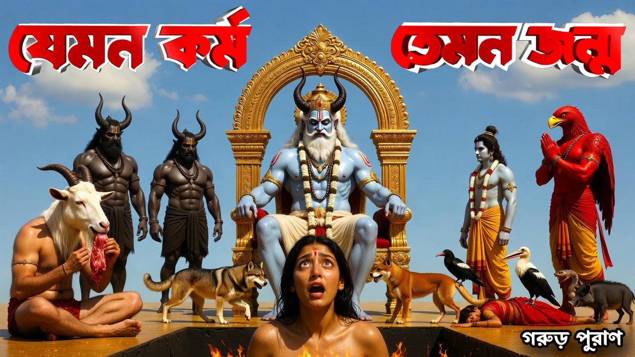 🌺যেমন কর্ম তেমন জন্ম🌺 মৃত্যুর পর আপনি কী হবেন? মানুষ নাকি পশু? দেখুন গরুড় পুরাণের ভয়ানক সত্য!