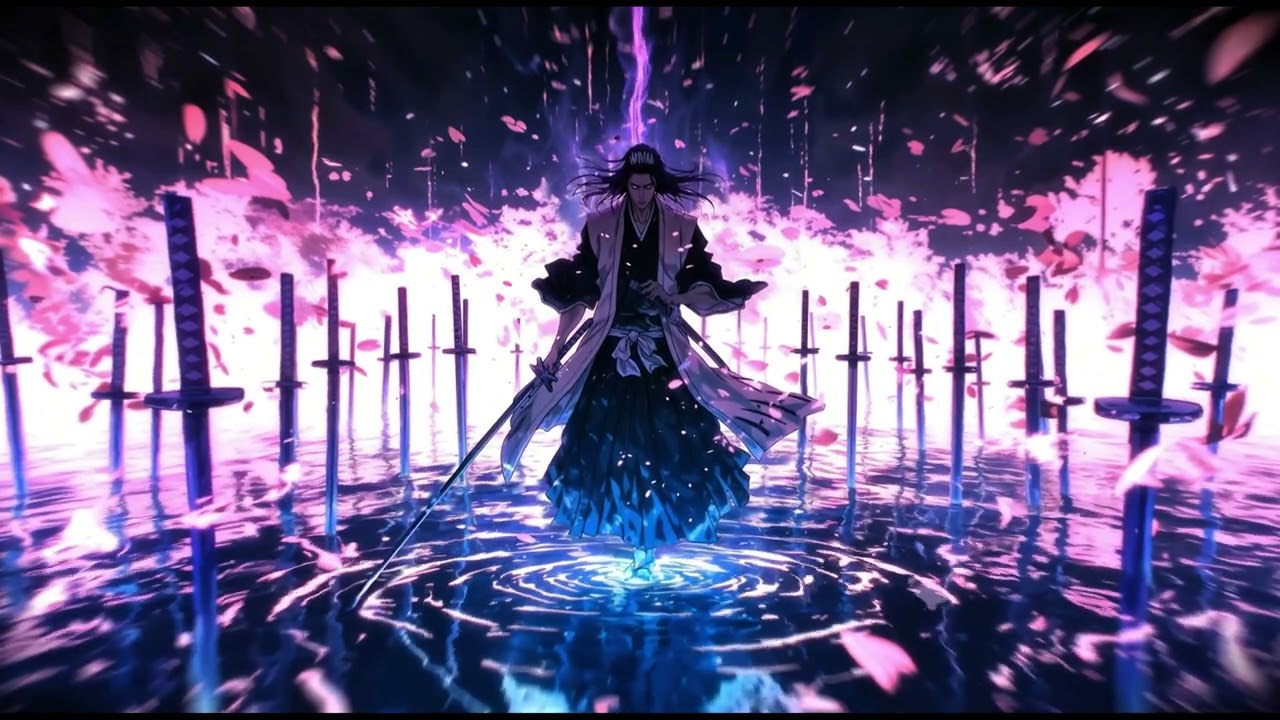 Bleach: Byakuya Kuchiki (Bankai) - Senbonzakura 4K Live Wallpaper