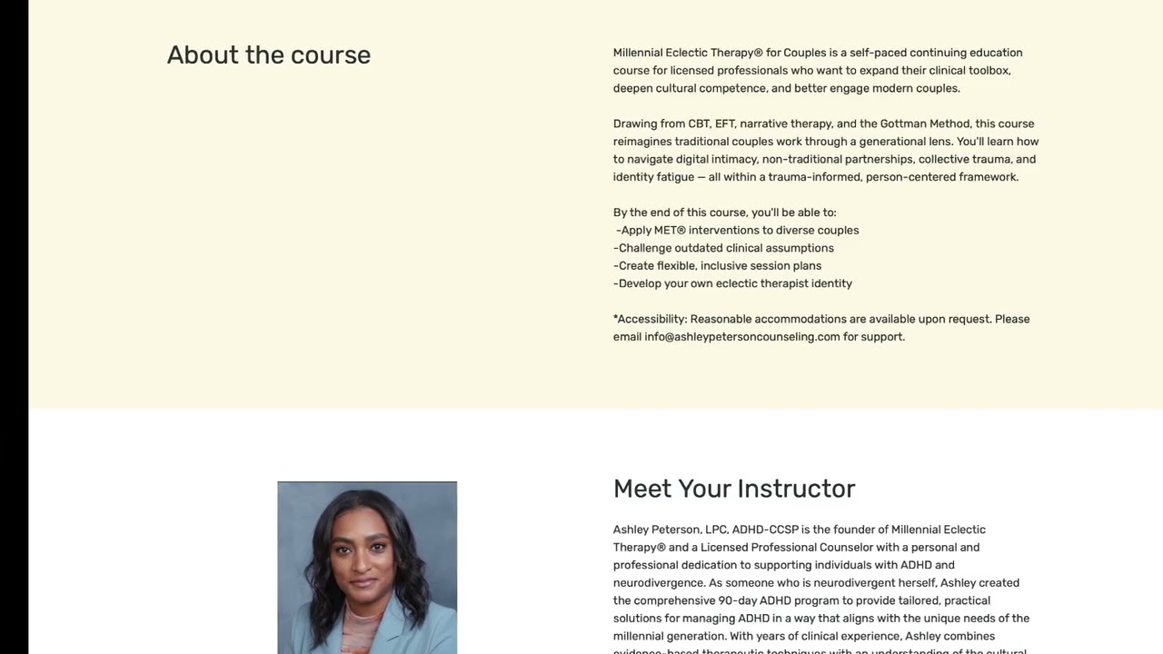 Ashley Peterson Counseling Services/Millennial Eclectic Therapy