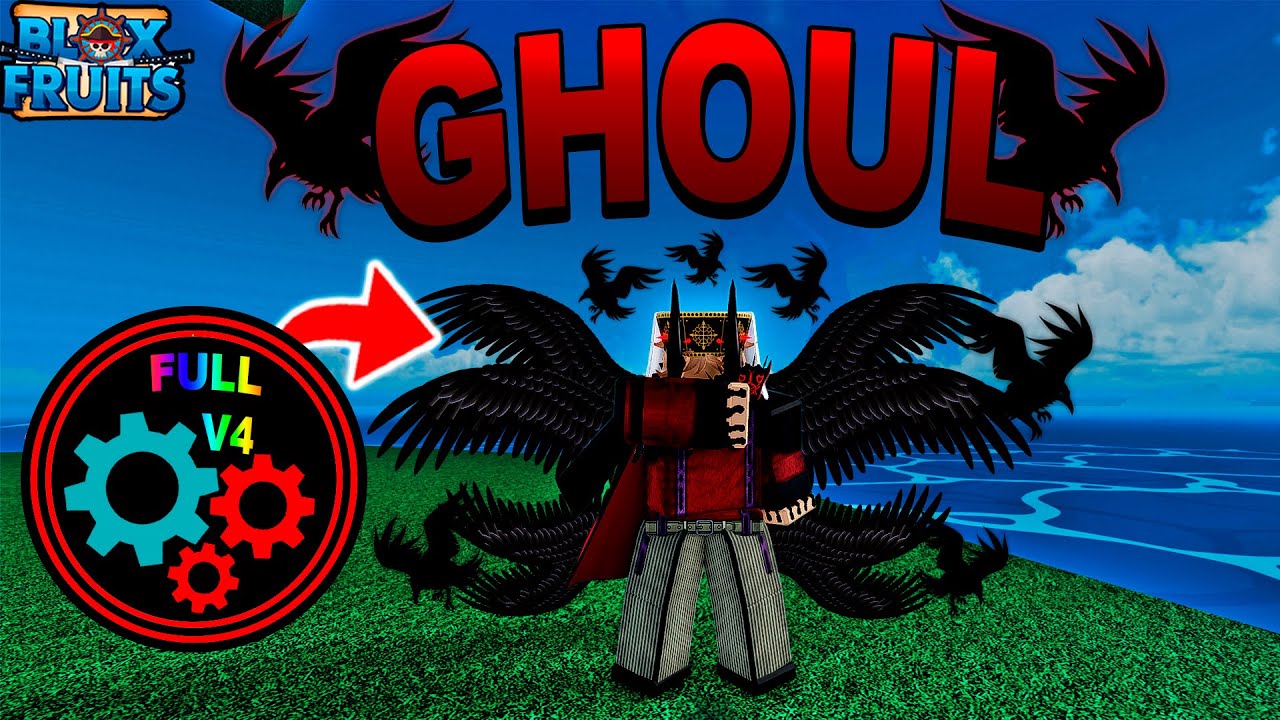 DESPERTEI a GHOUL V1 V2 V3 e V4 FULL em SERVE PUBLICO no BLOX FRUITS!!