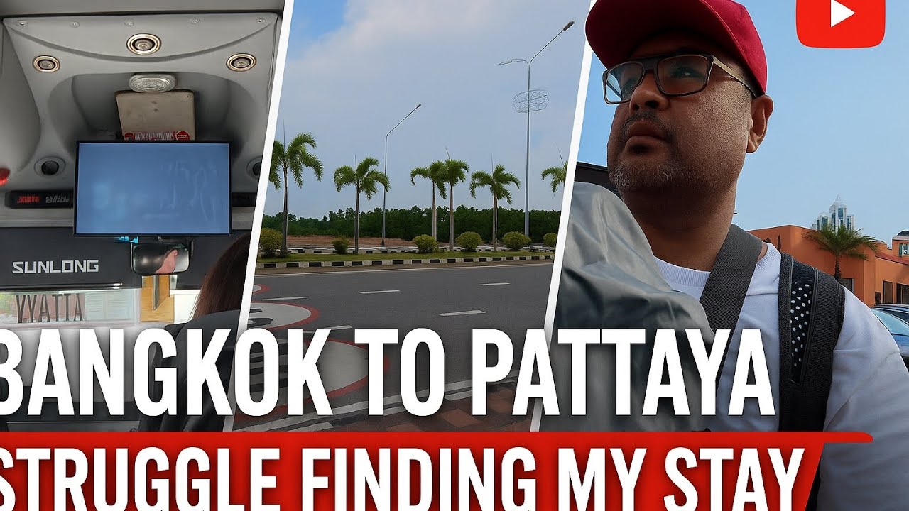 Bangkok to Pattaya by Bus 🇹🇭 | Got Lost Finding My Hotel! 😰