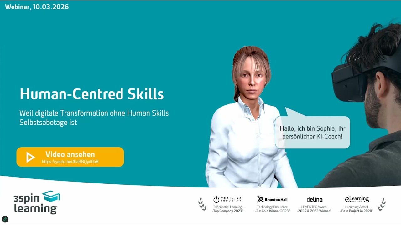 Webinar: Weil digitale Transformation ohne Human Skills Selbstsabotage ist | 3spin Learning