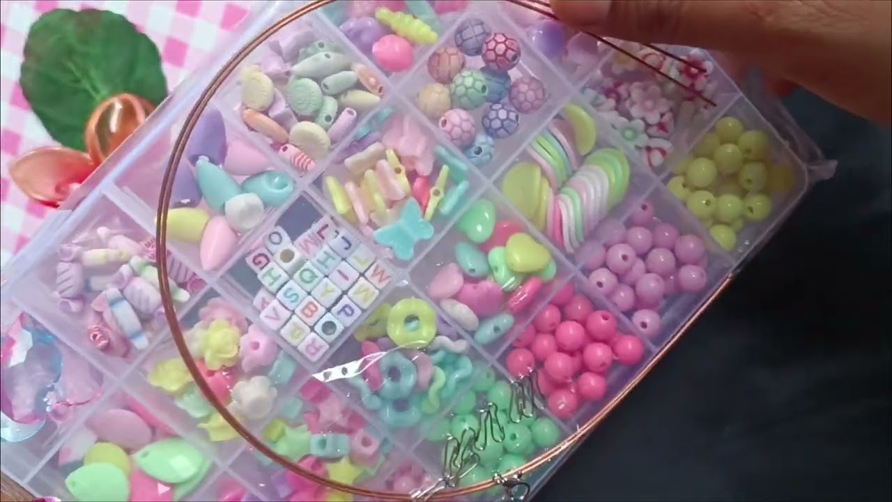 Asmr sound||Unboxing beads set...#viralart #diy #diykit #unboxing 