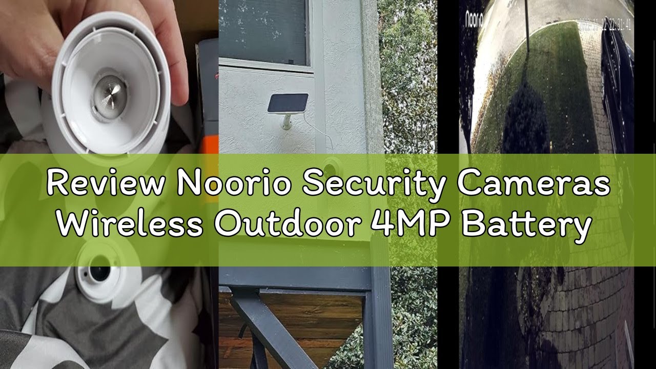 Review Noorio Security Cameras Wireless Outdoor 4MP Battery Powered Camera Surveillance Exterieur fo