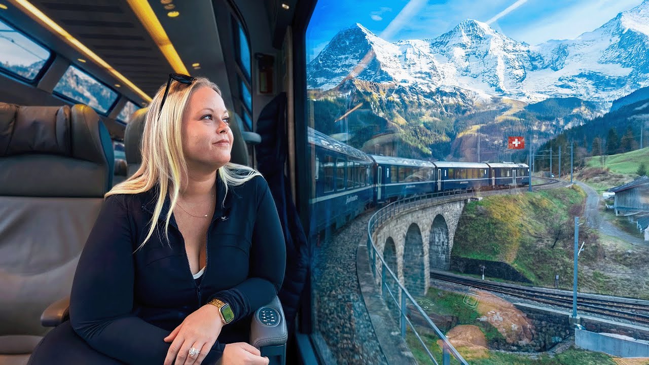 First Time Riding Panoramic Train In Switzerland Left Us Speechless!