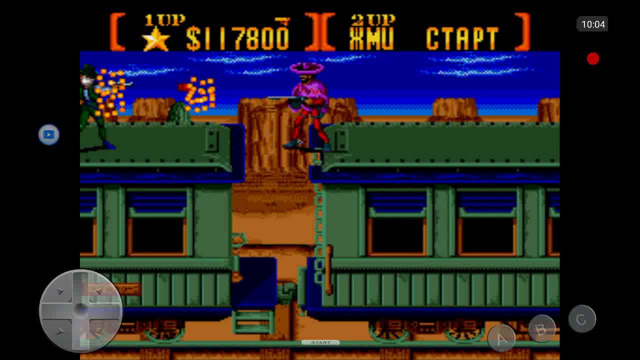 Sunset riders. Sega. Android. Super md emulator.