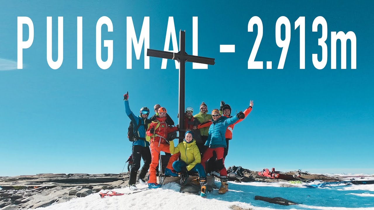 Skiing Puigmal 2.913m - Ski Touring in the Pyrenees Cerdanya Spain 2020