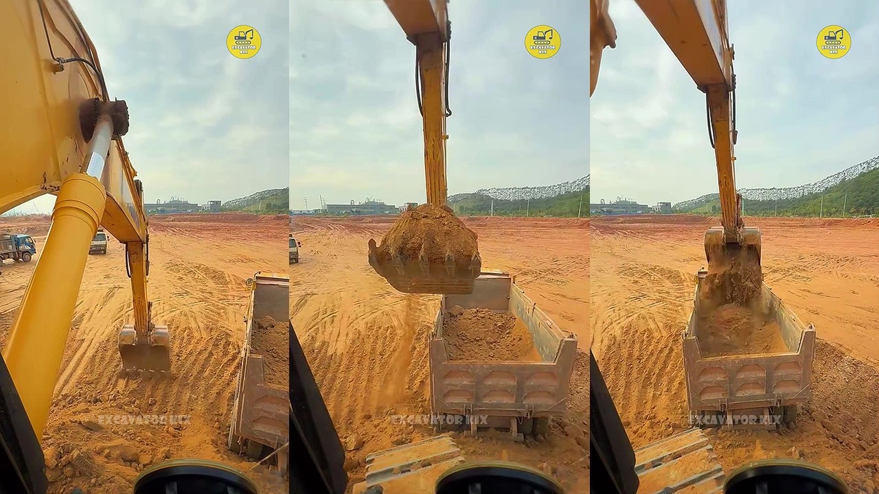 How To Excavators Load Soil Onto Trucks Professionally P1666