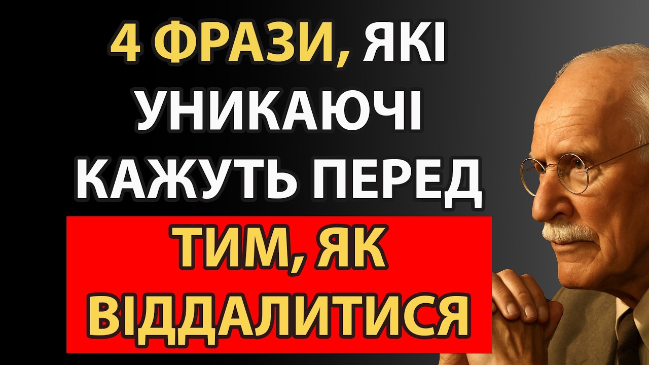 Ці слова зазвичай звучать невинно, але сигналізують про втечу | Карл Юнг