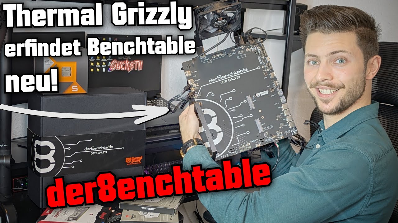 Thermal Grizzly erfindet Benchtable neu! 🤯 Mein Open Air Testbench Setup 2026 der8enchtable Review