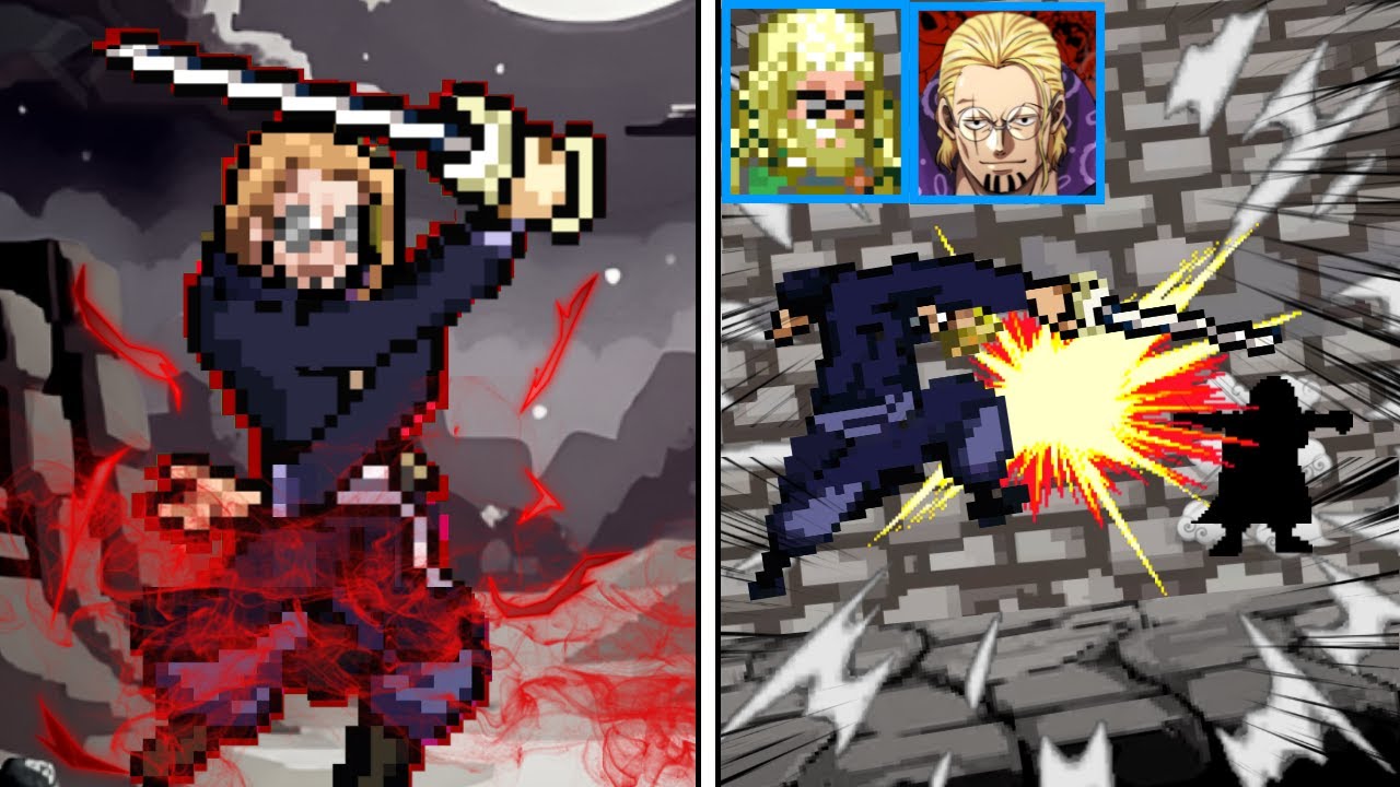 RAYLEIGH'S ATTACKS - ONE PIECE MUGEN (Rayleigh vs Sommers)