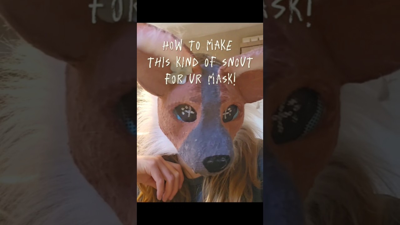 Long awaited snout tutorial!🫶🌿🌸 #therian #theriantropy #tutorial #maskmaking #antizoo