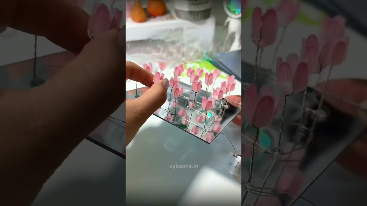 Лампа-тюльпан. Цветочный светильник ручной работы | Сделай сам #cybzone #light #diy #giftideas #t...