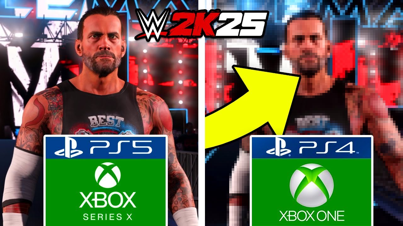 WWE 2K25 XBOX SERIES X VS XBOX ONE COMPARISON!