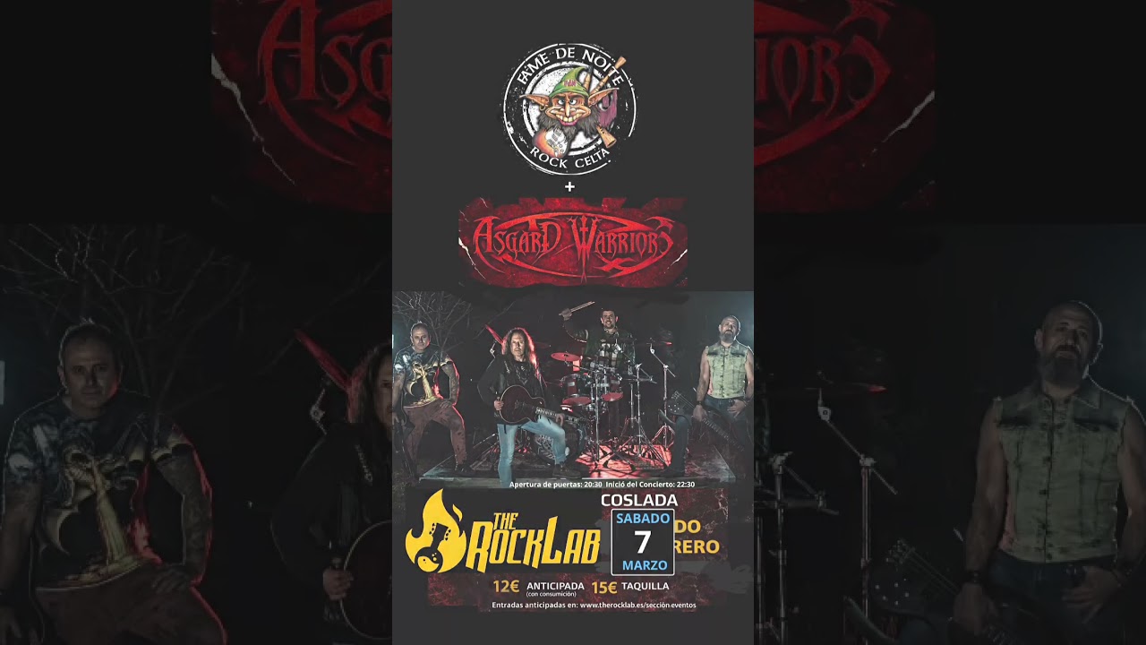 La #famedetour26 sigue el 7/2/26 en THE ROCKLAB en Coslada, MADRID. #rock #celta #folk #famedenoite
