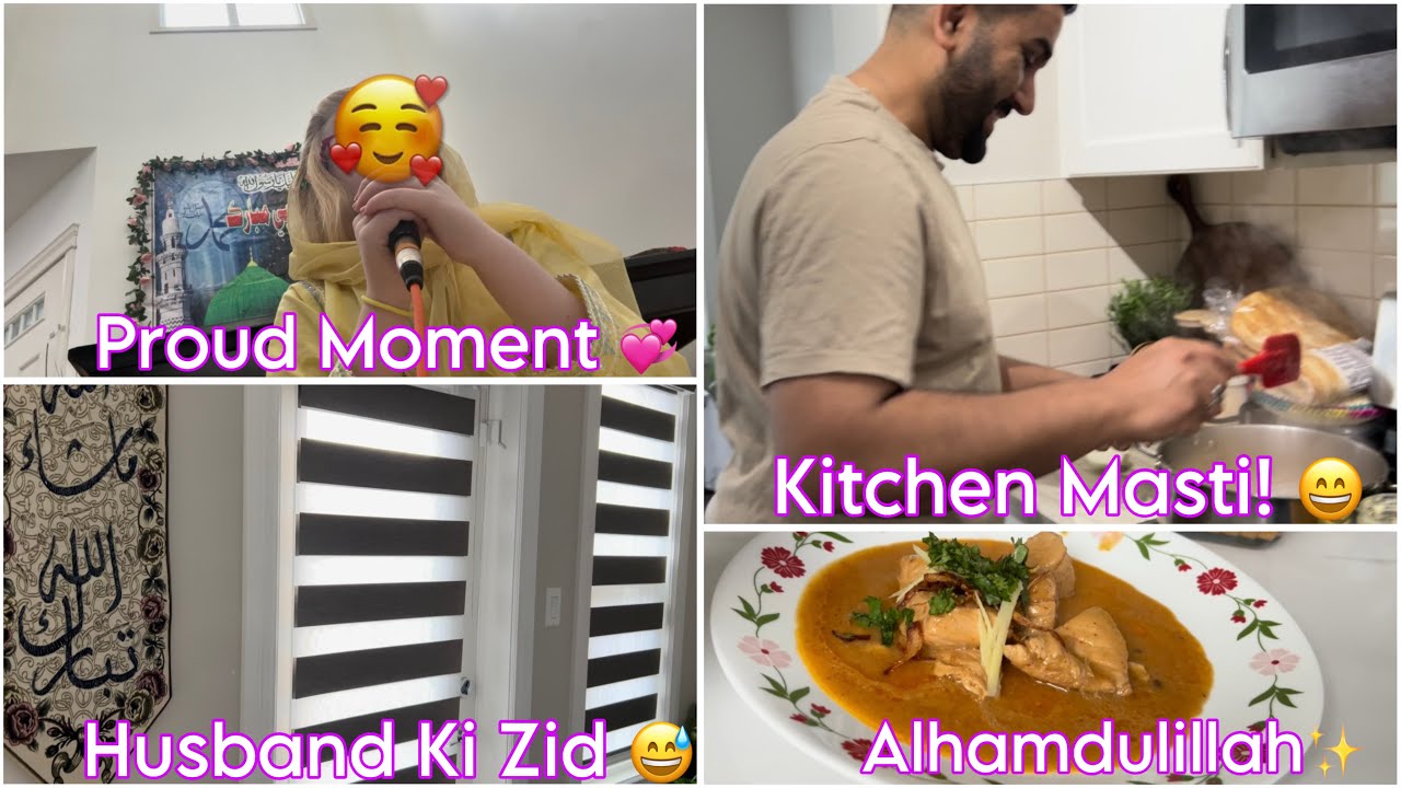 Husband Wife Kitchen Masti 😃 + Chill Weekend Lunch Routine 🍽️ | Proud of My Princess 💖