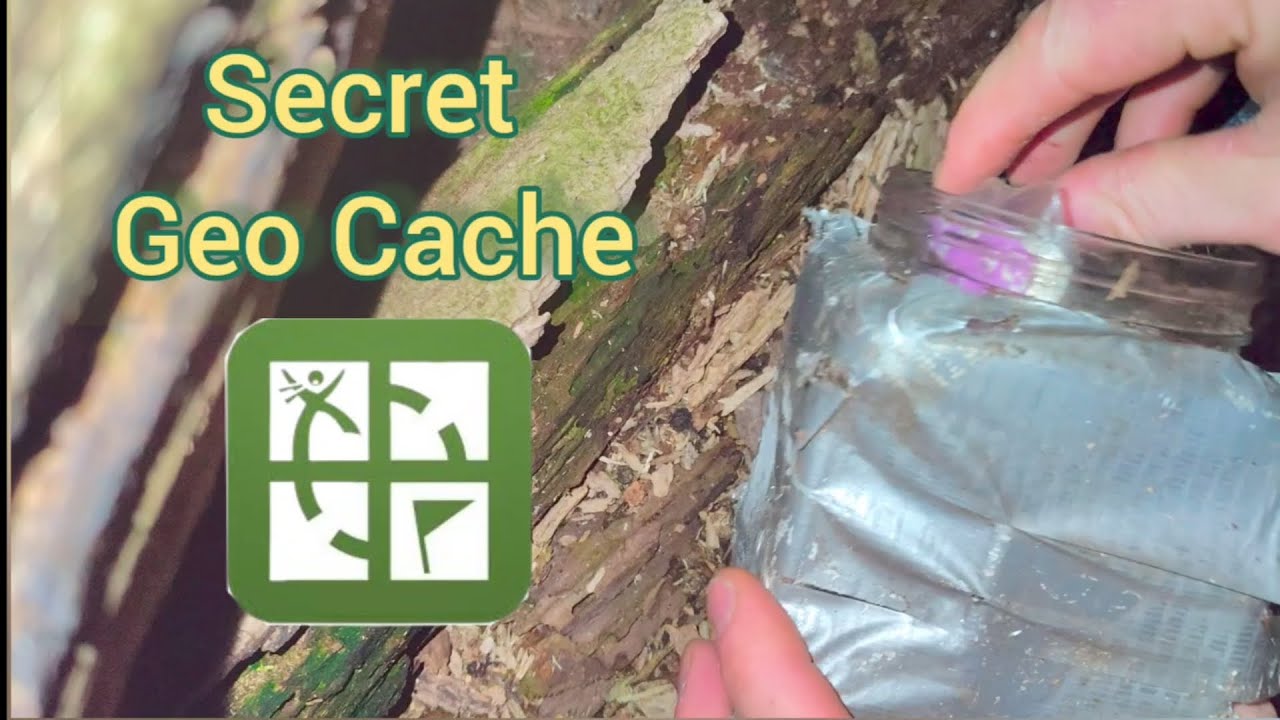 Found a Secret Geocache In The Woods At Night