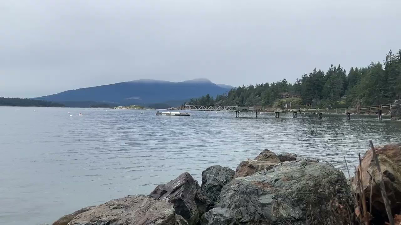 Calm Pacific at Tunstall Bay | Bowen Island | Beach Ocean Waves Sounds (Relaxing)