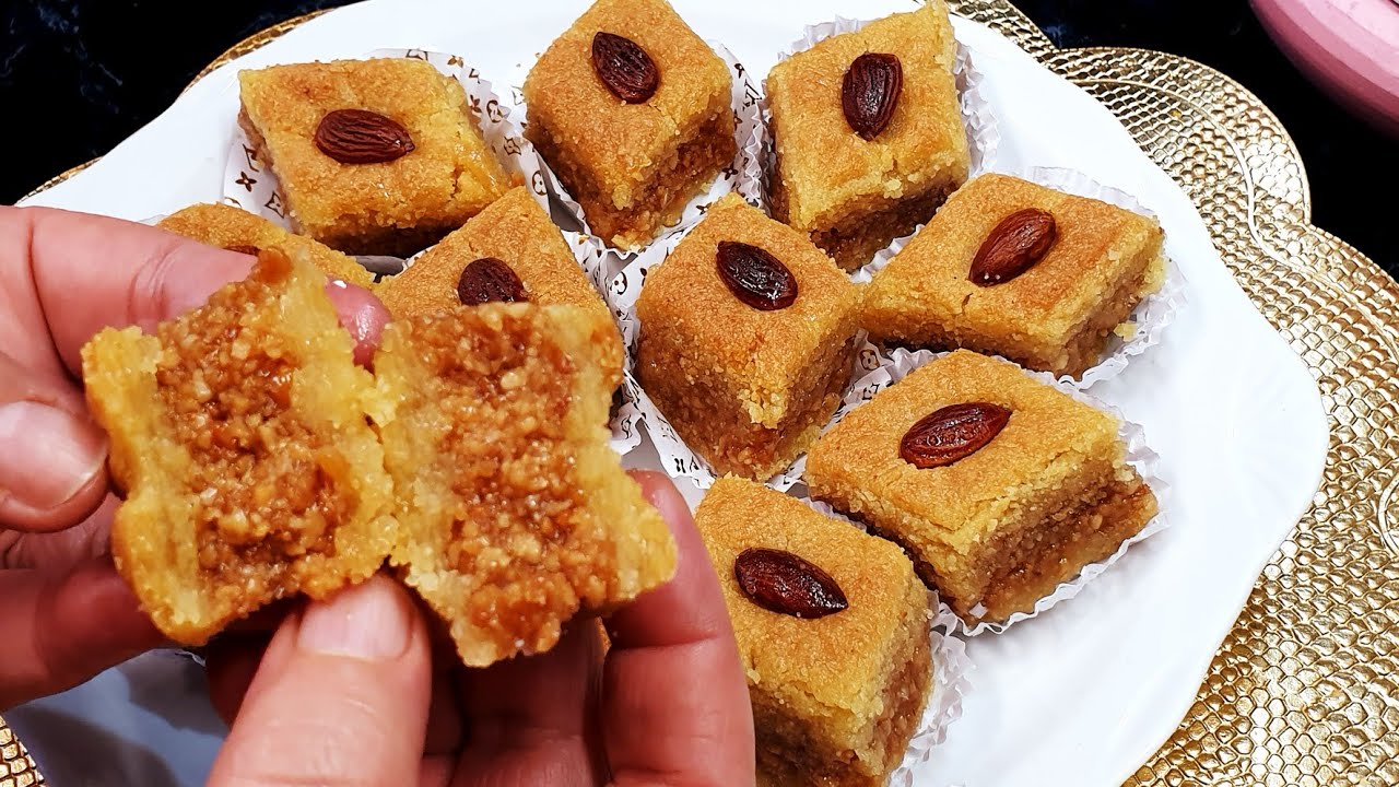 مقروط السنيوة او قلب البقلاوة الجزائري مرمل  و معسل يدوب دوبان لسهرات رمضان /Makrout Baklawa