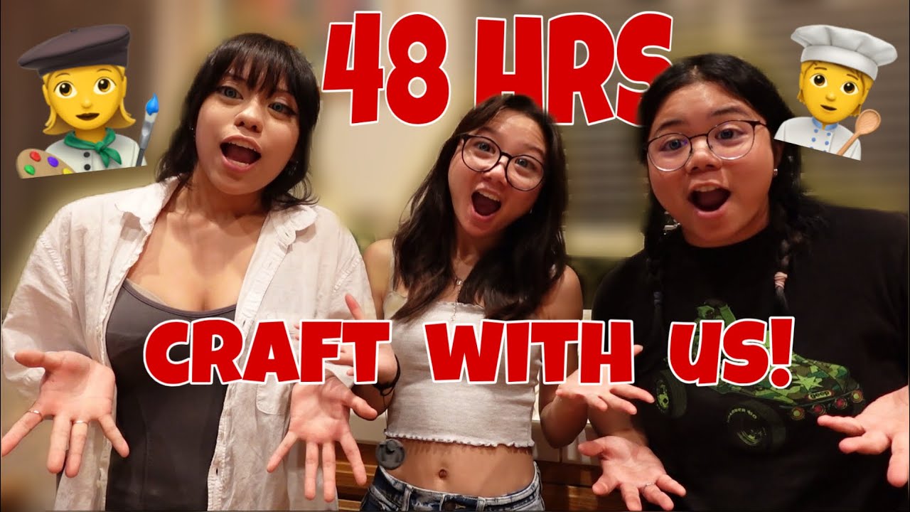 48 hours of crafting // walmart trip, baking pizza, mini bakery