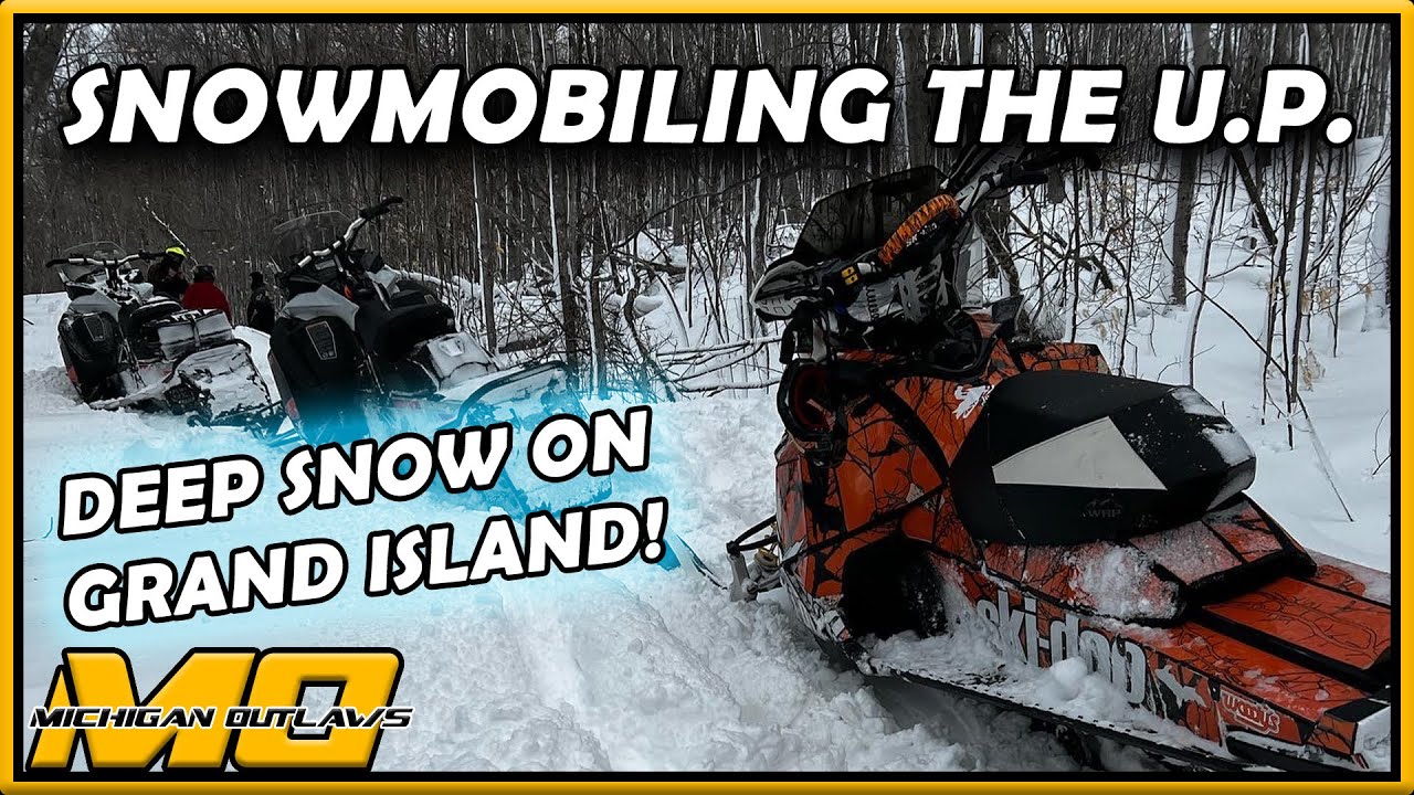 Snowmobiling the UP - Marquette to Munising to Grand Island