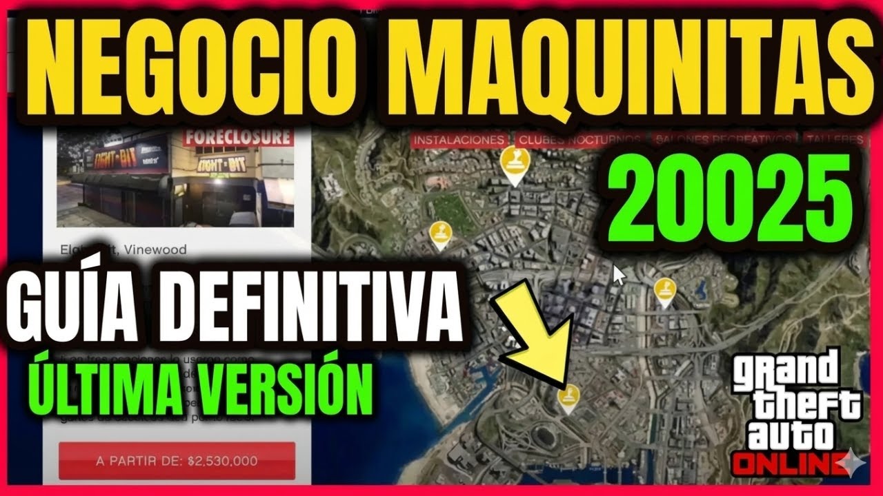 GUIA NIVEL DIOS NEGOCIO MAQUINITAS GTA ONLINE COMO HACER MILLONES SALON RECREATIVO 20025
