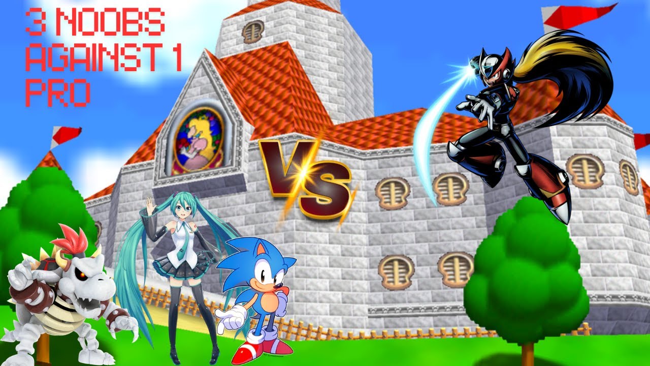 3 Noobs Against 1 Pro In Modded SM64 | Bet battles part 1