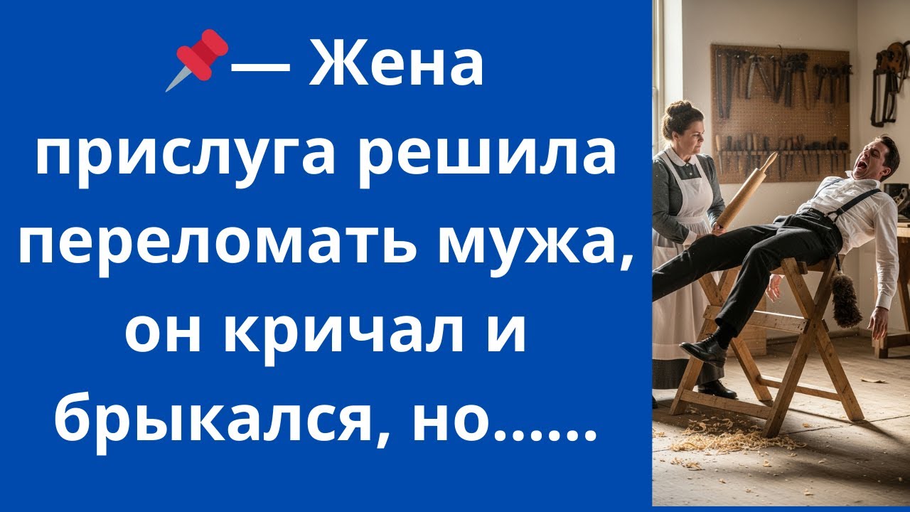 Жена прислуга решила переломать мужа, он кричал и брыкался, но...