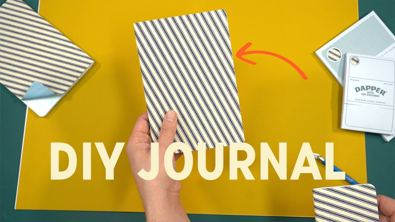 Steps to sew a fabric notebook at home