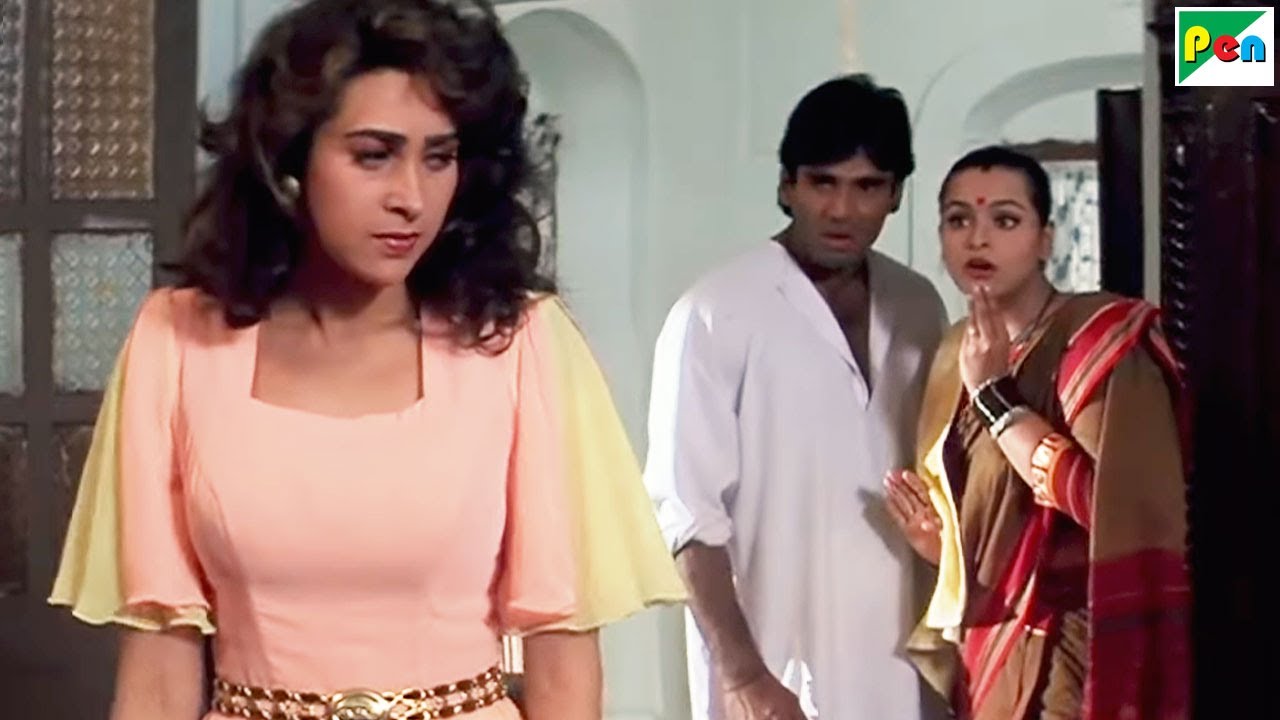 चुड़ैल तेरा पति जो बच्चे का बाप है वो मेरा बॉयफ्रेंड है - Suniel Shetty, Karisma, Shilpa -Gopi Kishan
