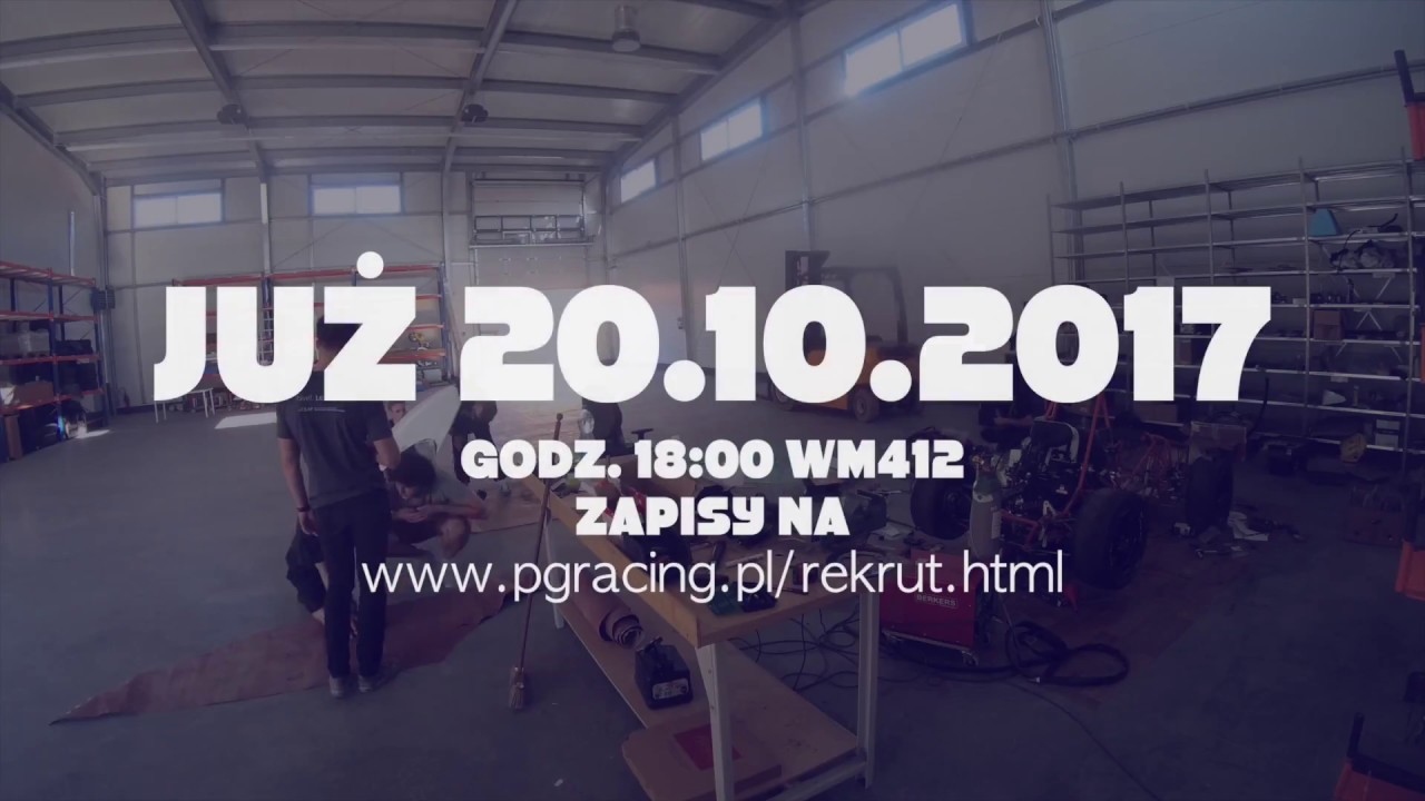 Rekrutacja PGRacing Team 2017/18
