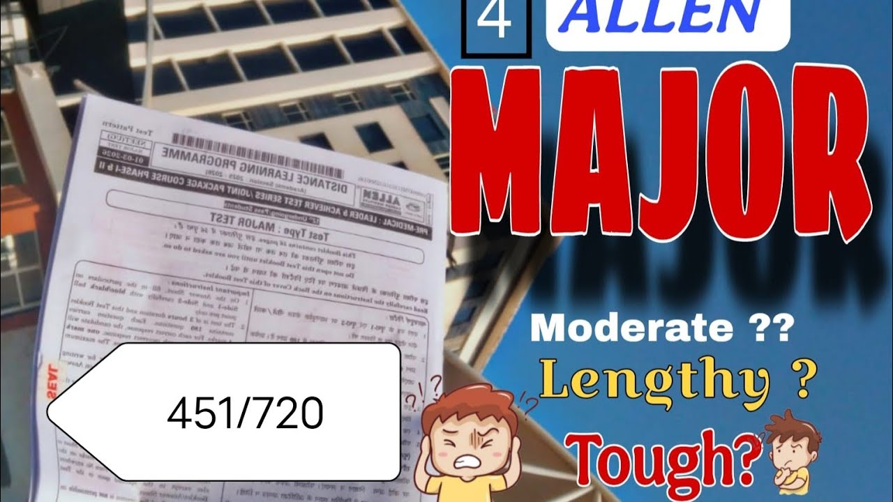 MAJOR 04 | 1 MARCH | 2ND FULL SYLLABUS |ALLEN DLP #major #pw #allenresult #fullsyllabus #aiims #neet