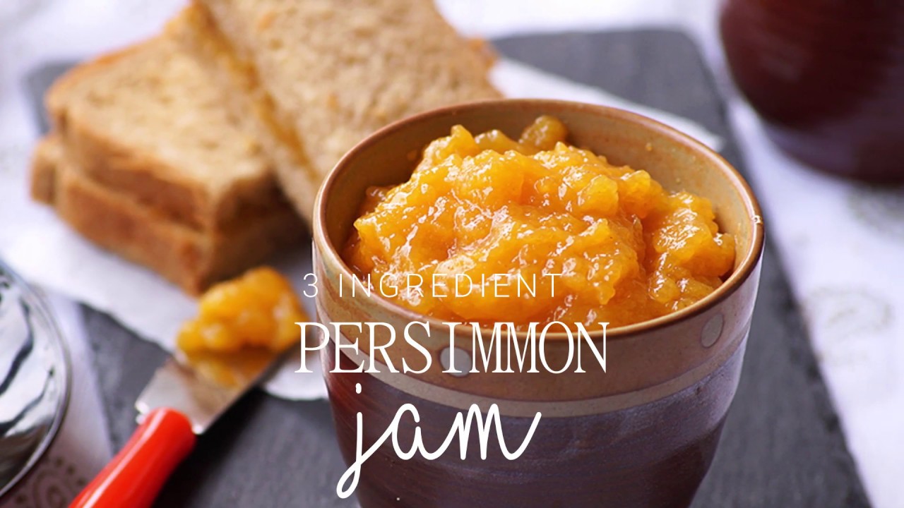 3 Ingredient Persimmon Jam Recipe - Easy Jam Recipe without Pectin